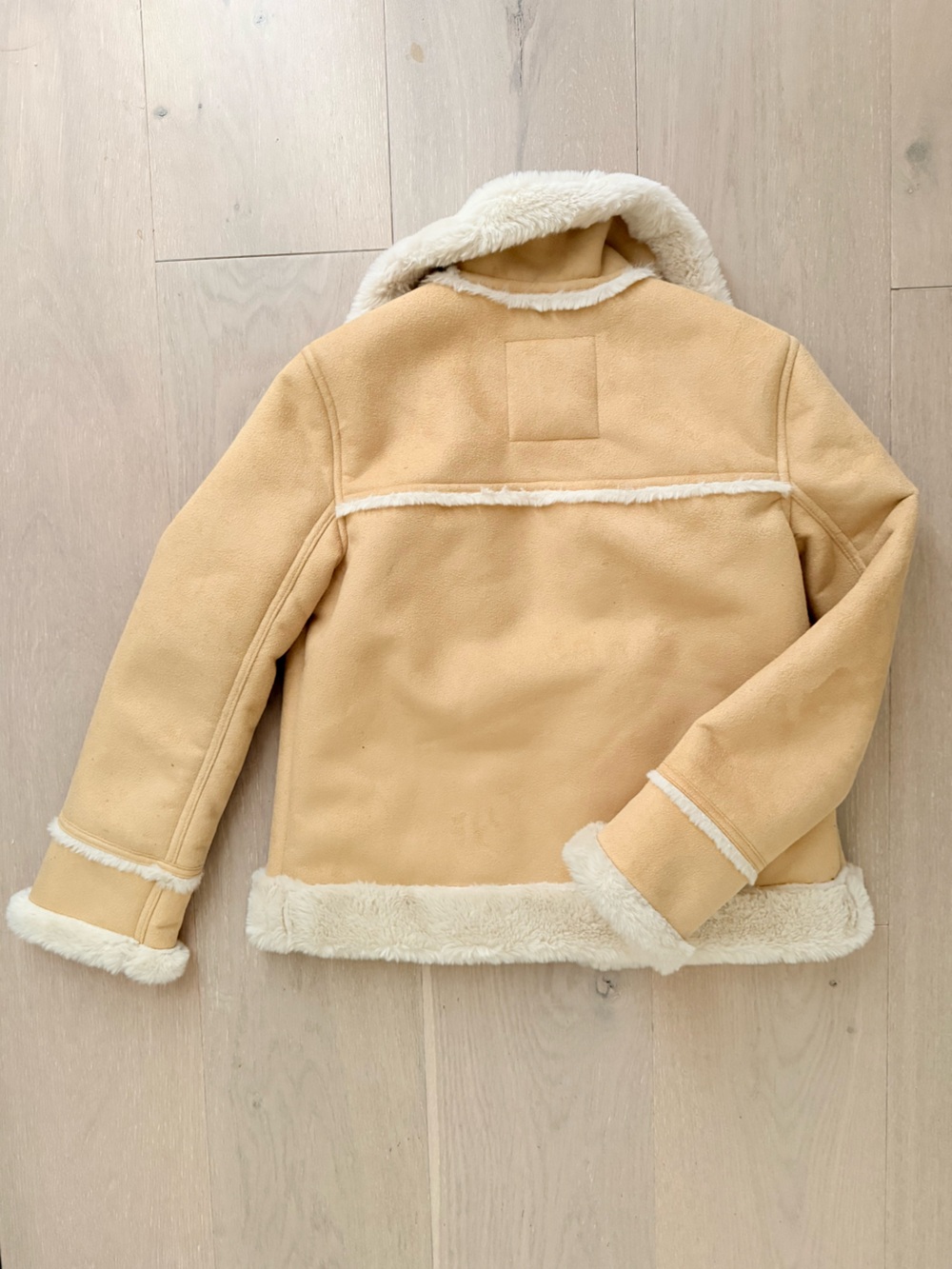 Abercrombie & Kids  Cream Faux Shearling-Lined Jacket - Picture 2 of 4